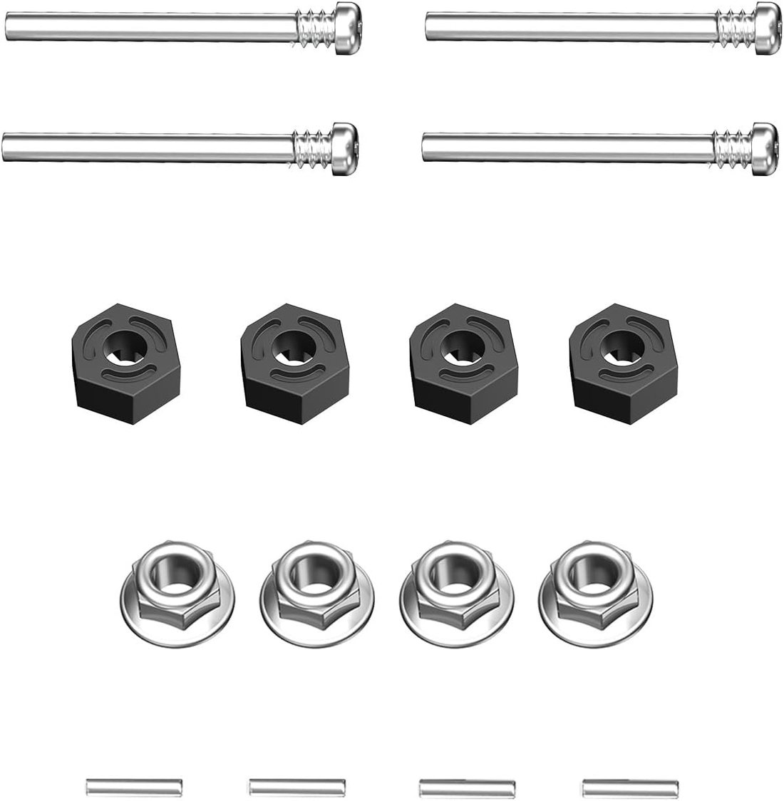 KS002 Wheel Hex, Pin and Lock-Nut Kit — HYPER GO